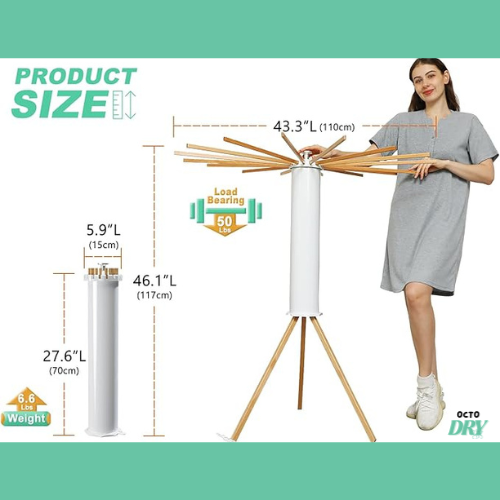 OctoDry - Cylinder Octopus Tripod Drying Rack